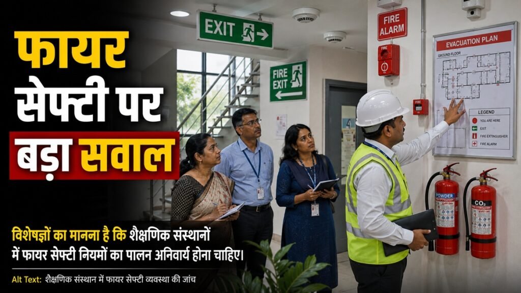 कोचिंग सेंटर में निरीक्षण करते प्रशासनिक अधिकारी